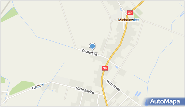 Michałowice gmina Lubsza, Zachodnia, mapa Michałowice gmina Lubsza