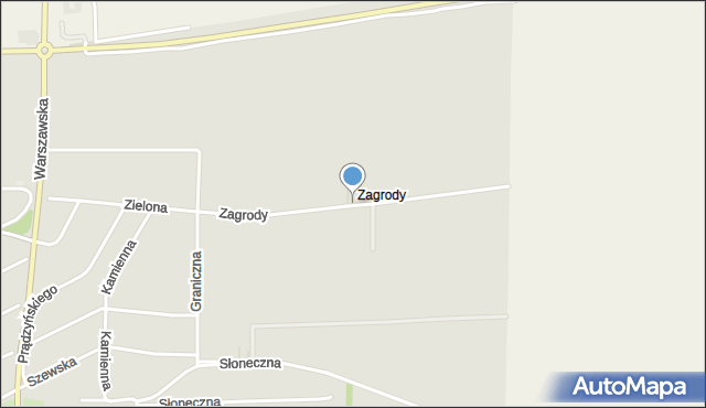 Miechów, Zagrody, mapa Miechów