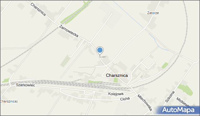 Miechów-Charsznica, Żarnowiecka, mapa Miechów-Charsznica