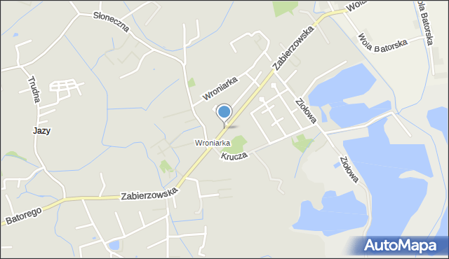 Niepołomice, Zabierzowska, mapa Niepołomice