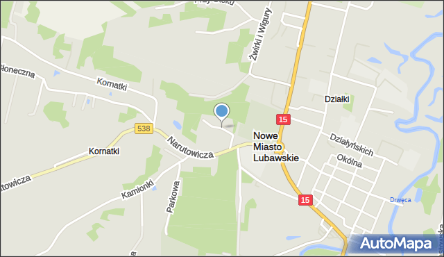 Nowe Miasto Lubawskie, Zatorze, mapa Nowe Miasto Lubawskie