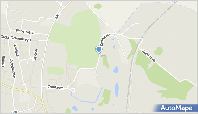 Nowogard, Zamkowa, mapa Nowogard