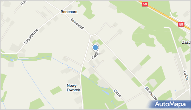 Nowy Dworek gmina Mszczonów, Zacisze, mapa Nowy Dworek gmina Mszczonów