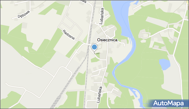 Osiecznica powiat bolesławiecki, Zacisze, mapa Osiecznica powiat bolesławiecki