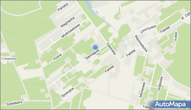 Osowiec gmina Żabia Wola, Zaścianek, mapa Osowiec gmina Żabia Wola