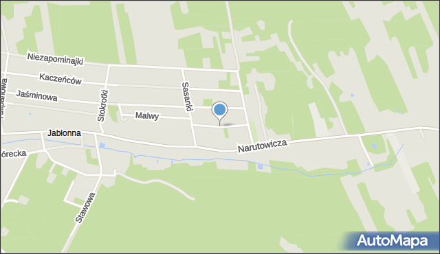 Otwock, Zawilców, mapa Otwock