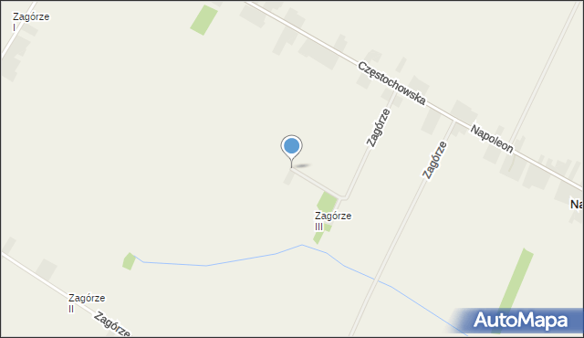 Parzymiechy, Zagórze, mapa Parzymiechy