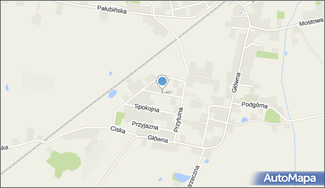 Pinczyn, Zaciszna, mapa Pinczyn