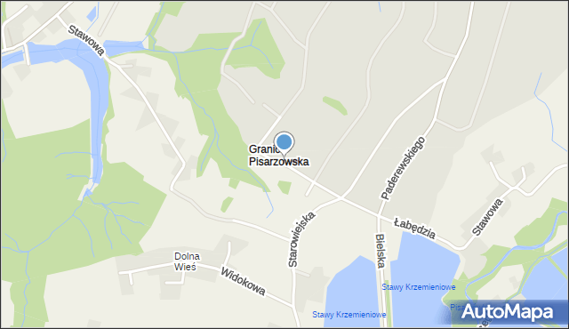 Pisarzowice gmina Wilamowice, Zaciszna, mapa Pisarzowice gmina Wilamowice