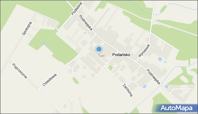 Podańsko, Zawiła, mapa Podańsko