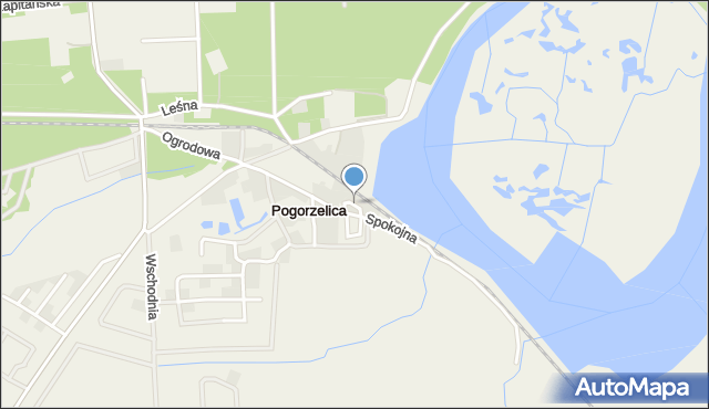 Pogorzelica gmina Karnice, Zaciszna, mapa Pogorzelica gmina Karnice