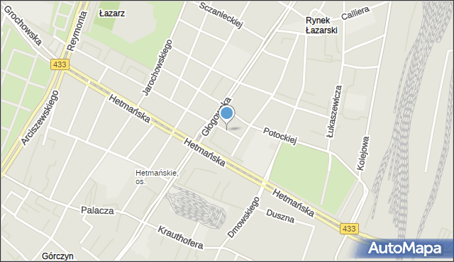 Poznań, Załęże, mapa Poznania