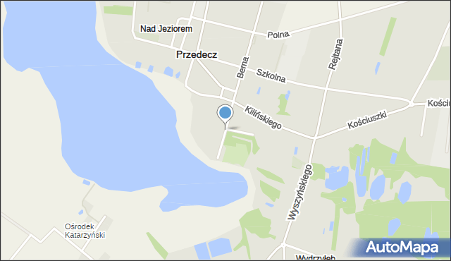 Przedecz, Zamkowa, mapa Przedecz