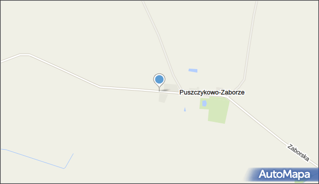 Puszczykowo-Zaborze, Zaborska, mapa Puszczykowo-Zaborze