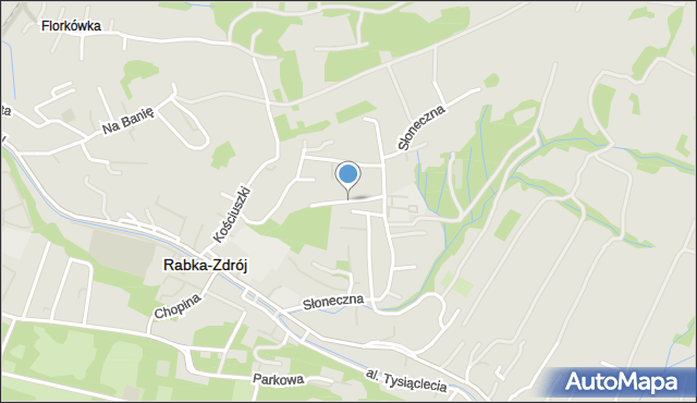 Rabka-Zdrój, Zagórzan, mapa Rabka-Zdrój