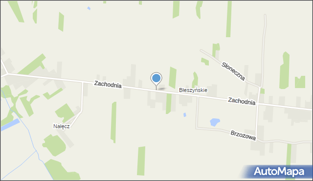 Radostków, Zachodnia, mapa Radostków