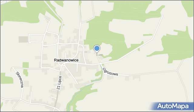 Radwanowice, Zakątek, mapa Radwanowice