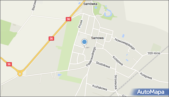 Rawicz, Zapolskiej Gabrieli, mapa Rawicz