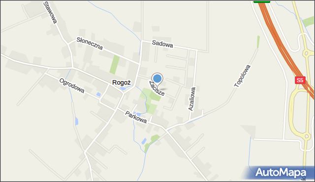 Rogoż, Zacisze, mapa Rogoż