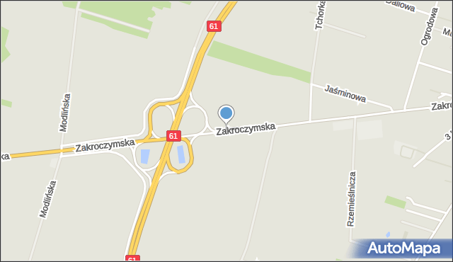 Serock powiat legionowski, Zakroczymska, mapa Serock powiat legionowski