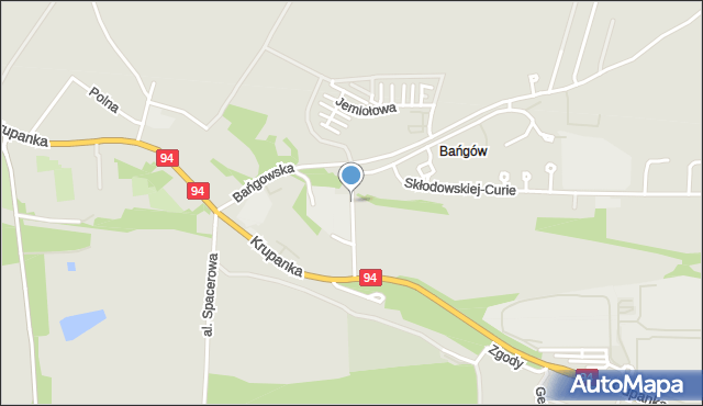 Siemianowice Śląskie, Zachodnia, mapa Siemianowice Śląskie