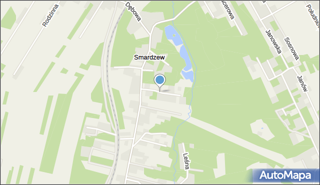 Smardzew gmina Zgierz, Zagajnikowa, mapa Smardzew gmina Zgierz