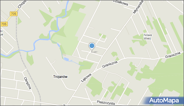 Sochaczew, Zalewowa, mapa Sochaczew