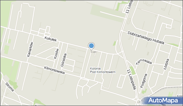 Sosnowiec, Zagonowa, mapa Sosnowca