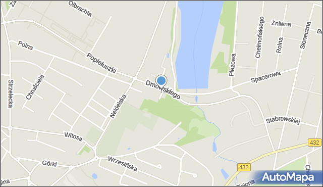 Środa Wielkopolska, Zaciszna, mapa Środa Wielkopolska