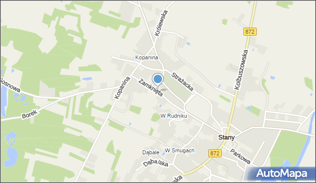 Stany gmina Bojanów, Zamknięta, mapa Stany gmina Bojanów