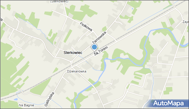 Sterkowiec, Za Torem, mapa Sterkowiec