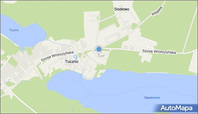 Stęszewko, Zawilcowa, mapa Stęszewko