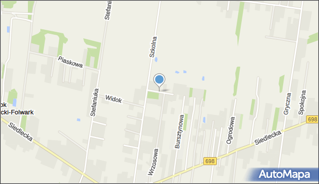 Stok Lacki, Zacisze, mapa Stok Lacki