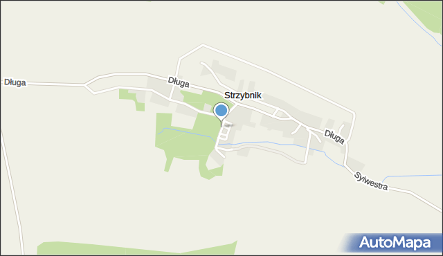 Strzybnik, Zamkowa, mapa Strzybnik