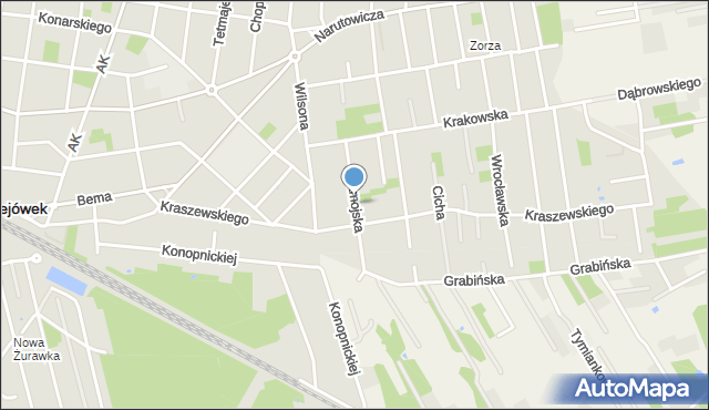 Sulejówek, Zamojska, mapa Sulejówek