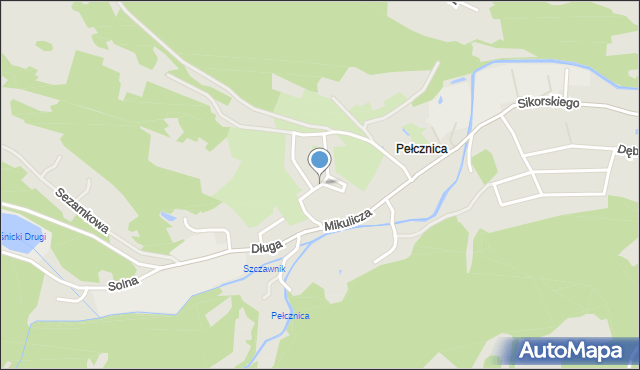 Świebodzice, Zamkowa, mapa Świebodzice