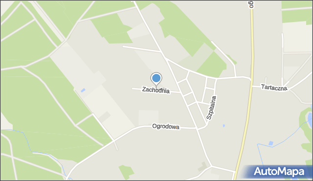 Szamocin powiat chodzieski, Zachodnia, mapa Szamocin powiat chodzieski