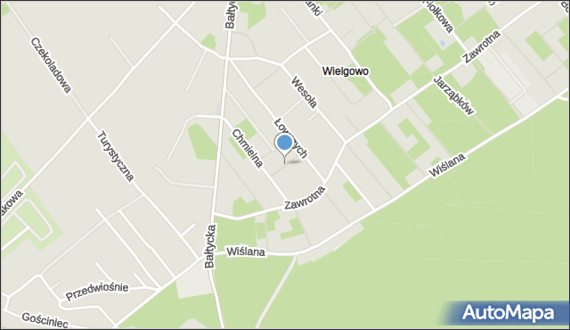 Szczecin, Żaków, mapa Szczecina