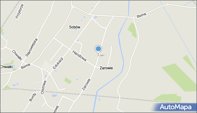 Tarnobrzeg, Zarowie, mapa Tarnobrzegu