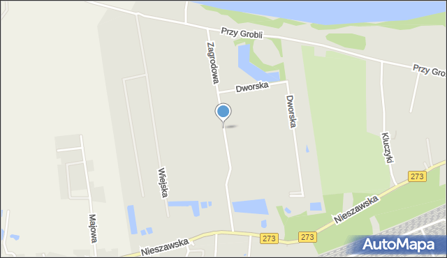 Toruń, Zagrodowa, mapa Torunia