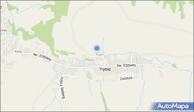 Trybsz, Za Wodą, mapa Trybsz