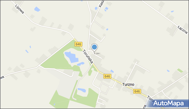 Turzno gmina Łysomice, Zacisze, mapa Turzno gmina Łysomice