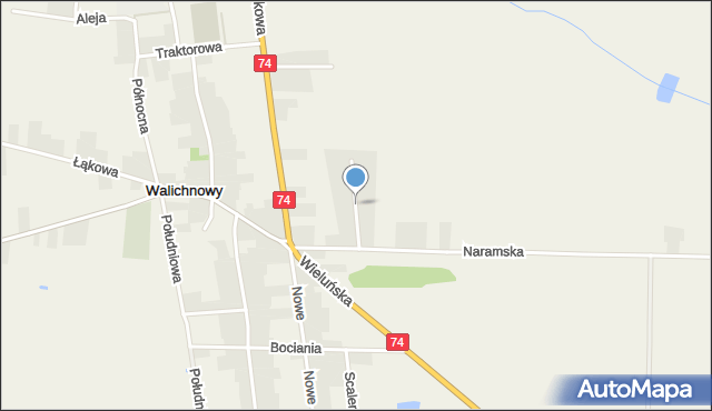 Walichnowy, Zacisze, mapa Walichnowy