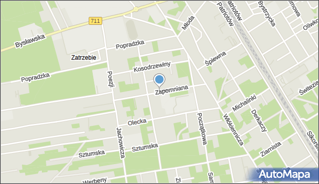 Warszawa, Zapomniana, mapa Warszawy