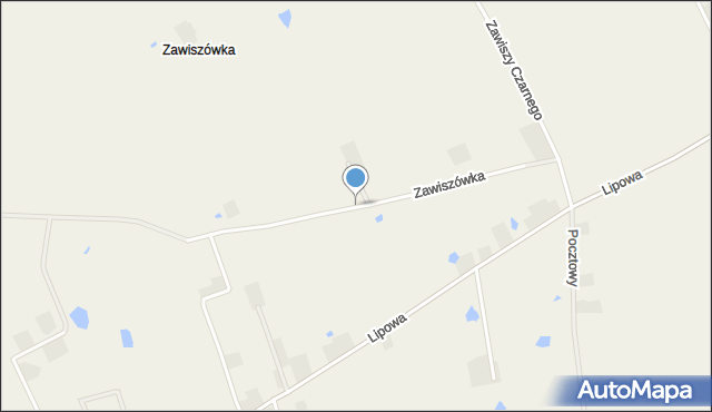 Warszewice gmina Łubianka, Zawiszówka, mapa Warszewice gmina Łubianka