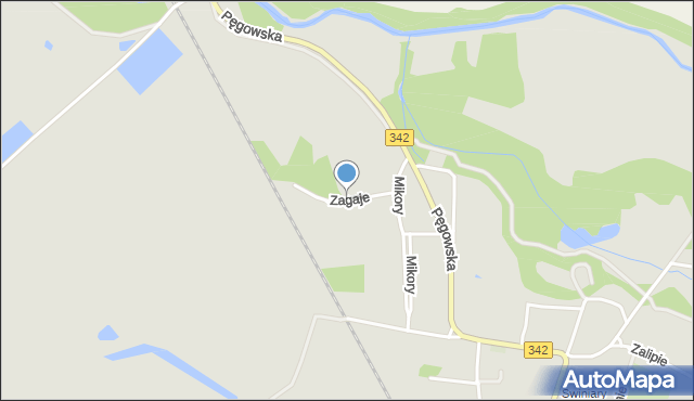 Wrocław, Zagaje, mapa Wrocławia