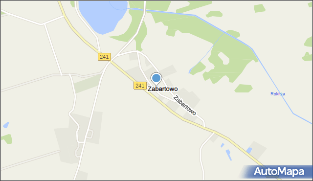 Zabartowo, Zabartowo, mapa Zabartowo