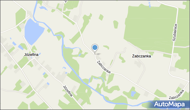 Żabczanka, Żabczanka, mapa Żabczanka