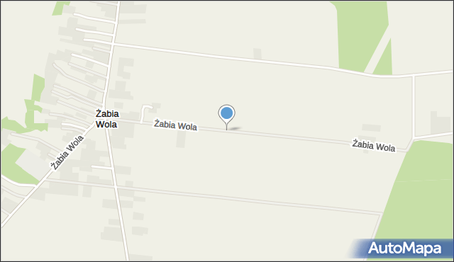 Żabia Wola gmina Strzyżewice, Żabia Wola, mapa Żabia Wola gmina Strzyżewice