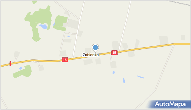 Żabienko, Żabienko, mapa Żabienko